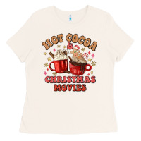 Bone hot cocoa and christmas movies Ladies Tee - MaliasSmallBusiness