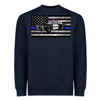 Navy thin blue line police car sippy cup Heavyweight Sweatshirt - Artiststas