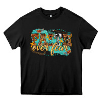 Black faith over fear Heavy Core Tee - texasbilliewilder