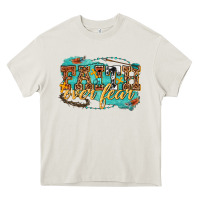 Cream faith over fear Heavy Core Tee - texasbilliewilder