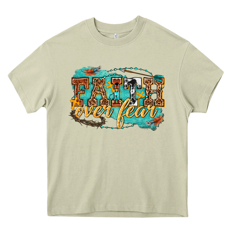 Faith Over Fear Heavy Core Tee by texasbilliewilder | Teevron