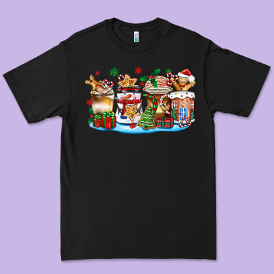 Christmas Cookie Coffee Cups Premium Tee Designed By Zillion Design Studio