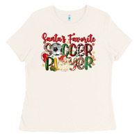 Bone santas favorite soccer player Ladies Tee - MaliasSmallBusiness