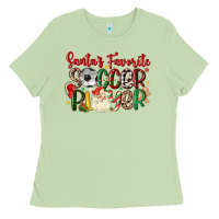 Matcha santas favorite soccer player Ladies Tee - MaliasSmallBusiness