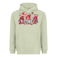 Matcha valentine's day gnomes Heavyweight Hoodie - LillyAllenDesigns