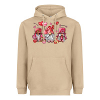 Mushroom valentine's day gnomes Heavyweight Hoodie - LillyAllenDesigns