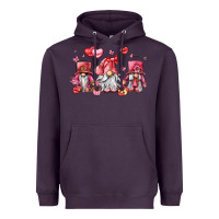 Plum valentine's day gnomes Heavyweight Hoodie - LillyAllenDesigns