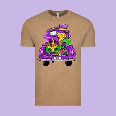 Farm Truck, Mardi Gras Vintage Tee Designed By Jahusdesignshop