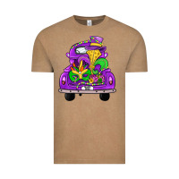 Vintage Coffee farm truck, mardi gras Vintage Tee - JahusDesignShop