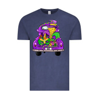 Vintage Denim farm truck, mardi gras Vintage Tee - JahusDesignShop