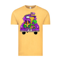 Vintage Mustard farm truck, mardi gras Vintage Tee - JahusDesignShop