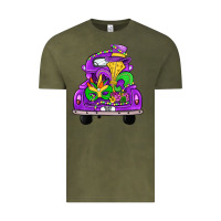 Vintage Olive farm truck, mardi gras Vintage Tee - JahusDesignShop