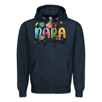Navy para professional Zipper Hoodie - MaliasSmallBusiness