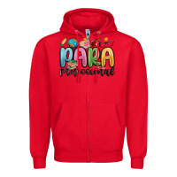 Red para professional Zipper Hoodie - MaliasSmallBusiness