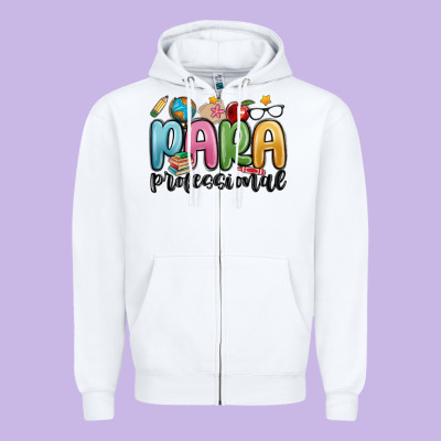 Para Professional Zipper Hoodie Designed By Maliassmallbusiness
