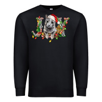 Black Russian Blue Cat Joy Premium Sweatshirt - LillyAllenDesigns