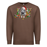 Chestnut Russian Blue Cat Joy Premium Sweatshirt - LillyAllenDesigns