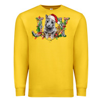 Lemon Russian Blue Cat Joy Premium Sweatshirt - LillyAllenDesigns