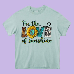 For The Love Of Sunshine Heavy Core Tee Designed By Texasbilliewilder