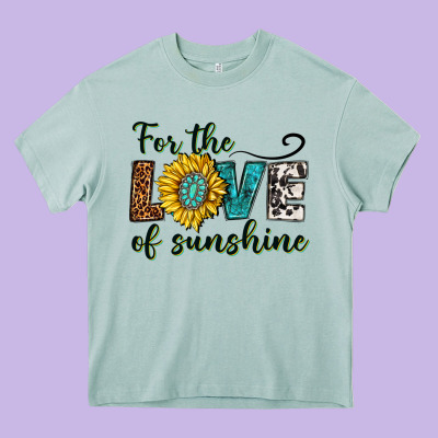 For The Love Of Sunshine Heavy Core Tee Designed By Texasbilliewilder
