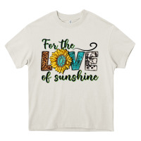 Cream for the love of sunshine Heavy Core Tee - texasbilliewilder