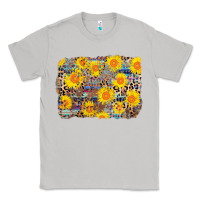 Moon Dust aztec sunflower leopard background Classic Tee - AdoDesignShop