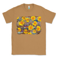 Toasted Coconut aztec sunflower leopard background Classic Tee - AdoDesignShop
