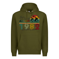 Army Green Best Wife Since August 1982 Limited Edition Premium Hoodie - Bettercallsaul