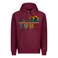 Burgundy Best Wife Since August 1982 Limited Edition Premium Hoodie - Bettercallsaul