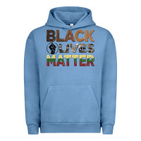 Pigment Pebble Blue black lives matter juneteenth Urban Hoodie - CowGirlArtShop