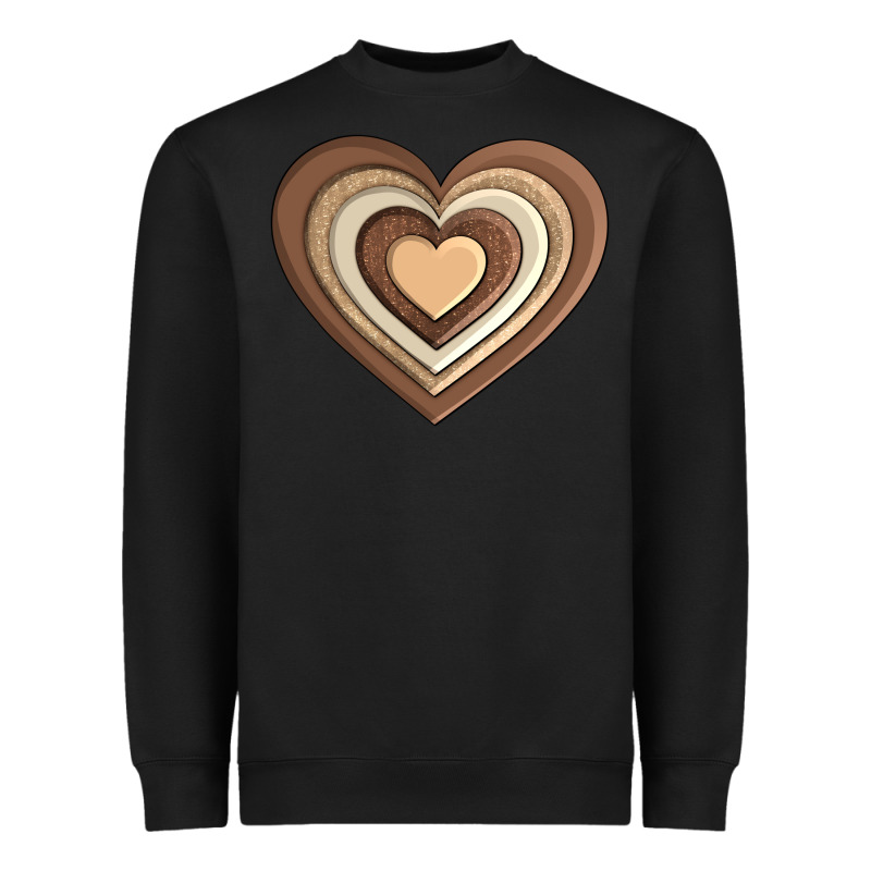 Melanin Heart Heavyweight Sweatshirt by AdoDesignShop | Teevron