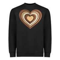 Black melanin heart Heavyweight Sweatshirt - AdoDesignShop