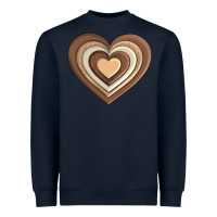 Navy melanin heart Heavyweight Sweatshirt - AdoDesignShop