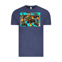 Vintage Denim Dinosaur monster truck Vintage Tee - Artiststas