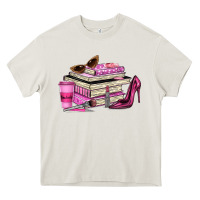Cream girl boss lady Heavy Core Tee - texasbilliewilder