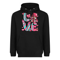 Black love with gnome Heavyweight Hoodie - LillyAllenDesigns
