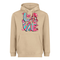 Mushroom love with gnome Heavyweight Hoodie - LillyAllenDesigns