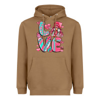 Toasted Coconut love with gnome Heavyweight Hoodie - LillyAllenDesigns