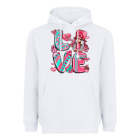 White love with gnome Heavyweight Hoodie - LillyAllenDesigns