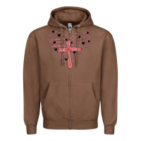 Chestnut retro christian valentine Zipper Hoodie - MaliasSmallBusiness