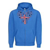 True Royal retro christian valentine Zipper Hoodie - MaliasSmallBusiness