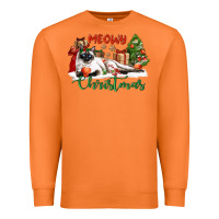 Carrot siamese cat meowy christmas Premium Sweatshirt - LillyAllenDesigns