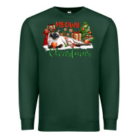 Sports Green siamese cat meowy christmas Premium Sweatshirt - LillyAllenDesigns