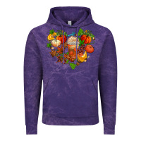 Cloud Purple fall pumpkin heart Vintage Hoodie - AdoDesignShop