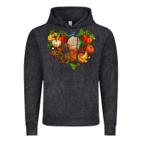 Vintage Black fall pumpkin heart Vintage Hoodie - AdoDesignShop
