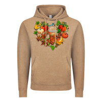 Vintage Coffee fall pumpkin heart Vintage Hoodie - AdoDesignShop