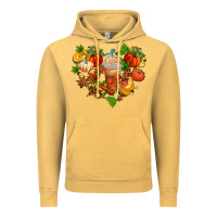 Fall Pumpkin Heart Vintage Hoodie | Teevron