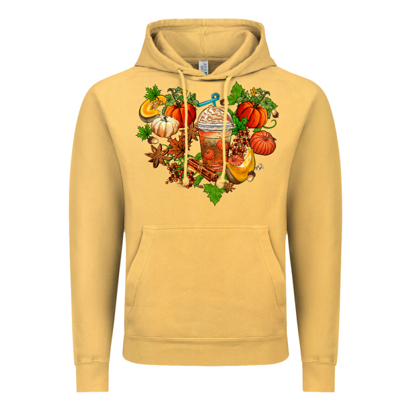 Fall Pumpkin Heart Vintage Hoodie by AdoDesignShop | Teevron