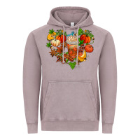 Vintage Zinc fall pumpkin heart Vintage Hoodie - AdoDesignShop