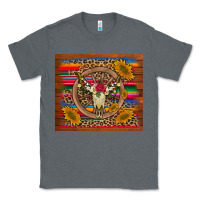 Charcoal Heather serape sunflowers bull skull background Classic Tee - Artiststas